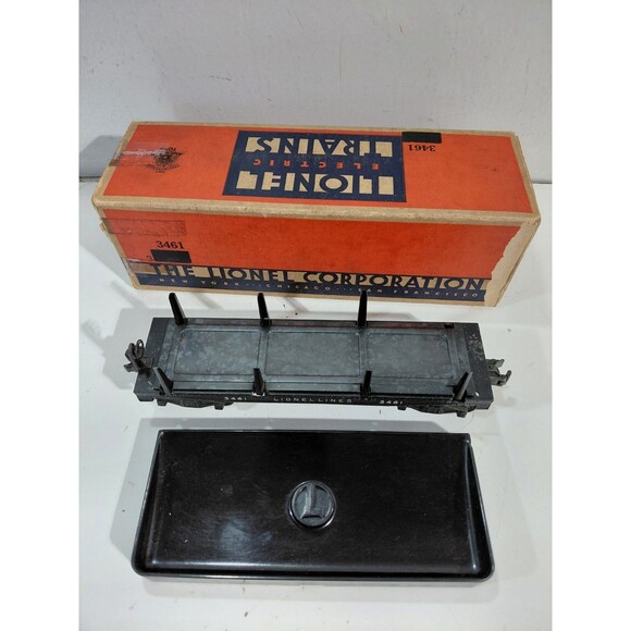 Lionel 3461 Train O Gauge Model Railroad Post War Operating Log Car w/Box - Picture 1 of 12